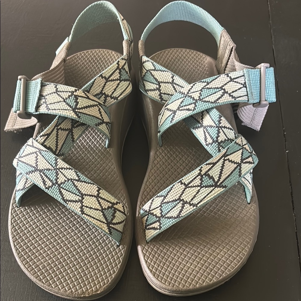 Chaco Women's Sandals - Blue and Cream